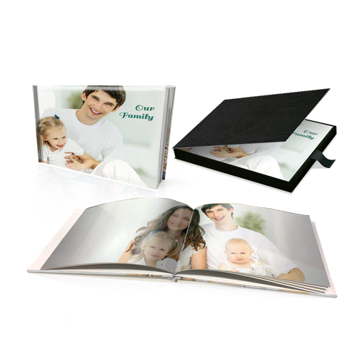 8 x 11" Premium Personalised Padded Cover Book in Presentation Box