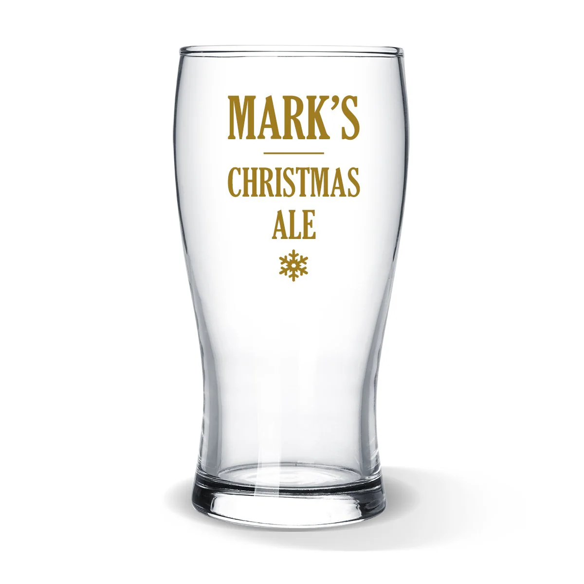 Christmas Ale Standard Beer Glass