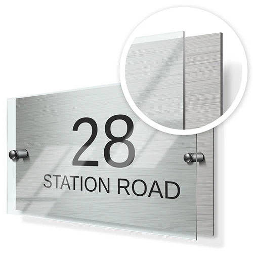 Horizontal Pattern Classic Metal with Premium Acrylic Front