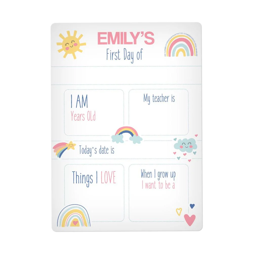 Large Happy First Day Sign