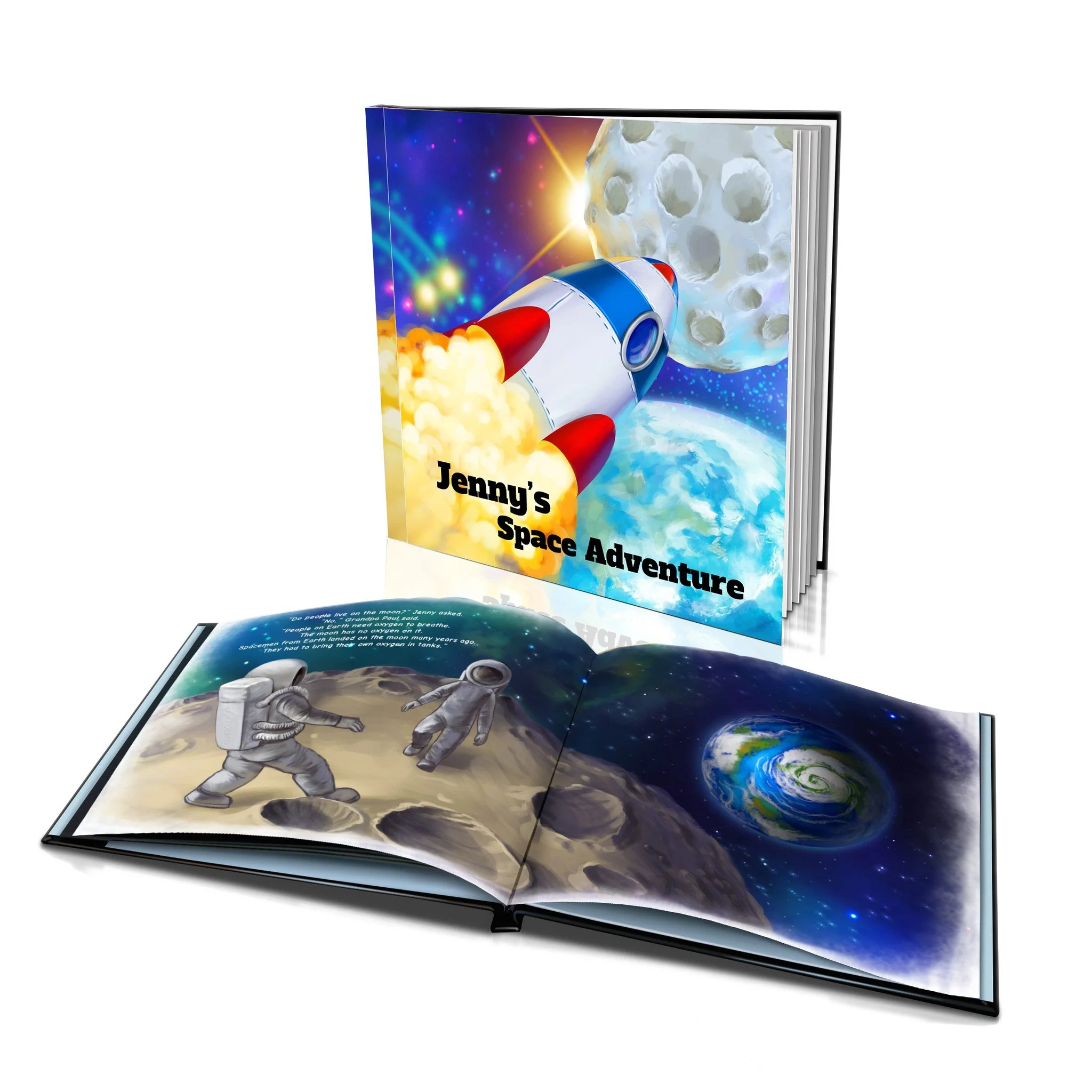 Large Hard Cover Story Book - Space Adventure