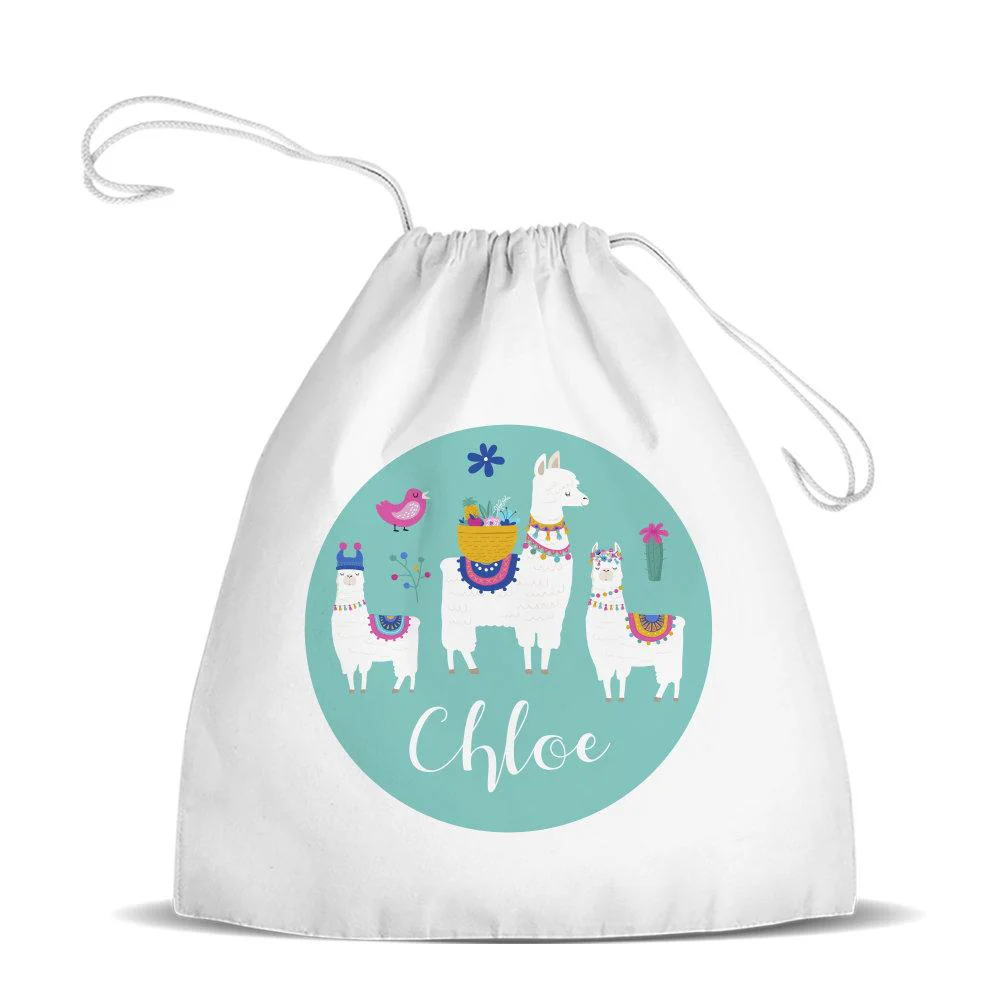 Llama Premium Drawstring Bag