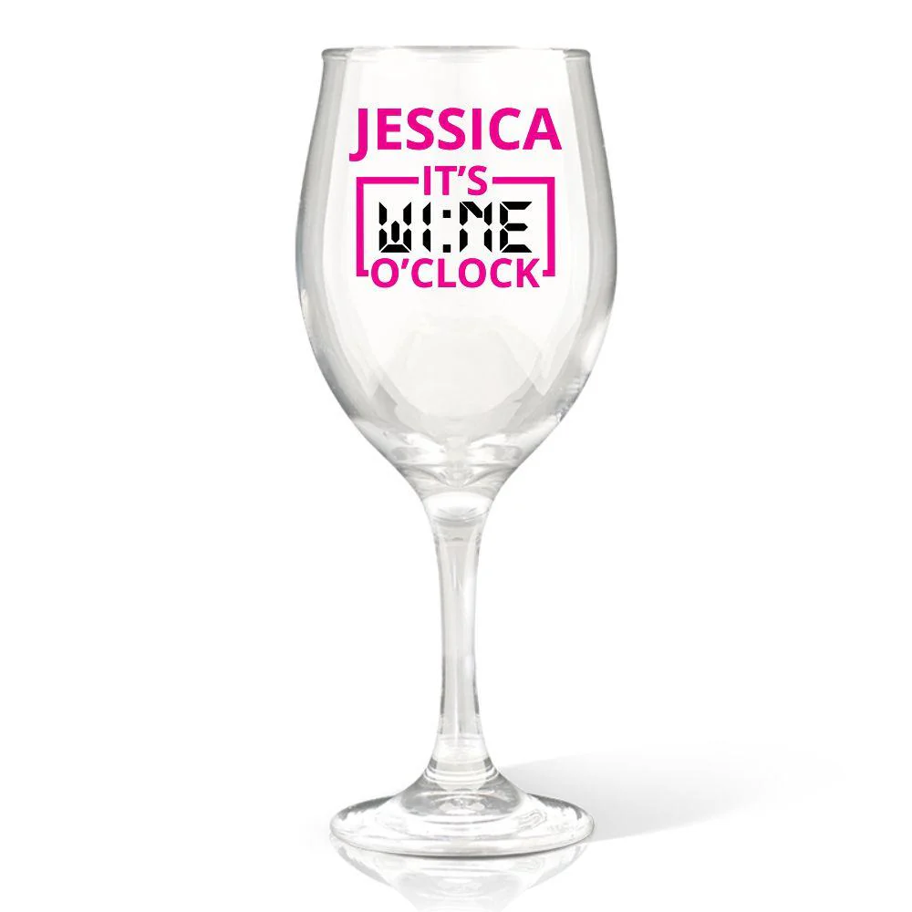 O'Clock  Wine Glass