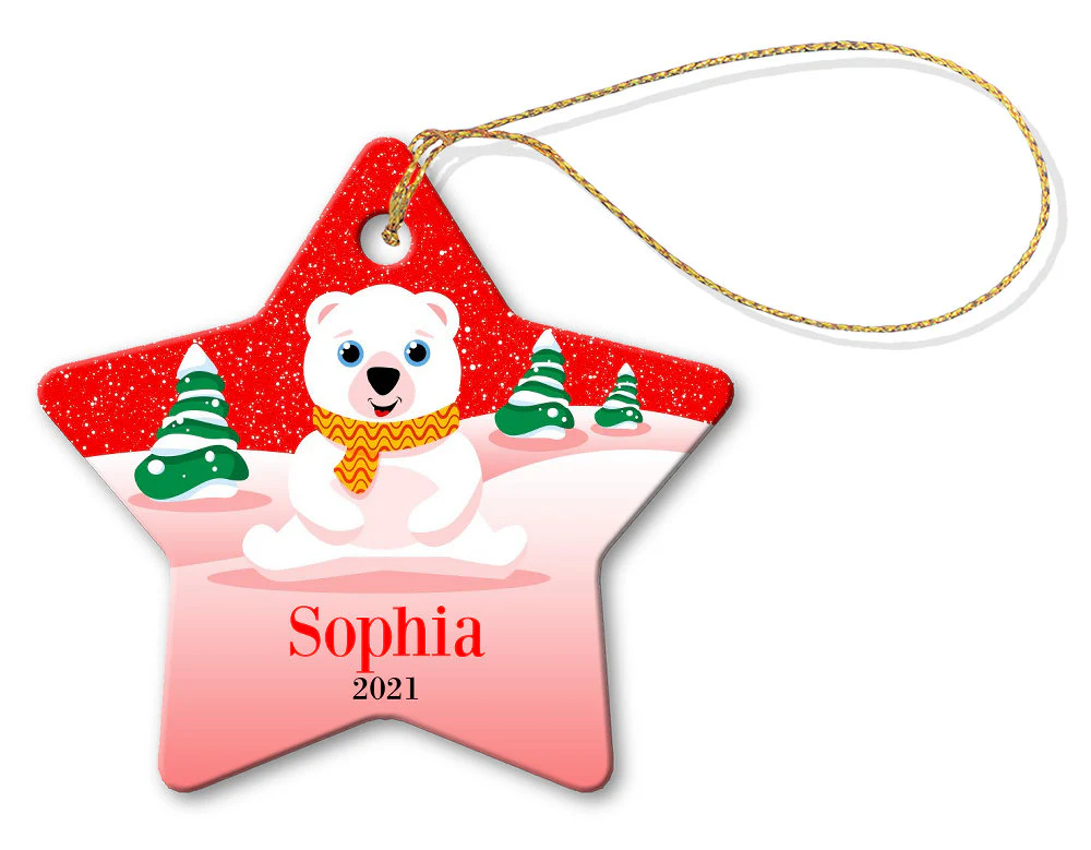 Red Snow Star Decoration