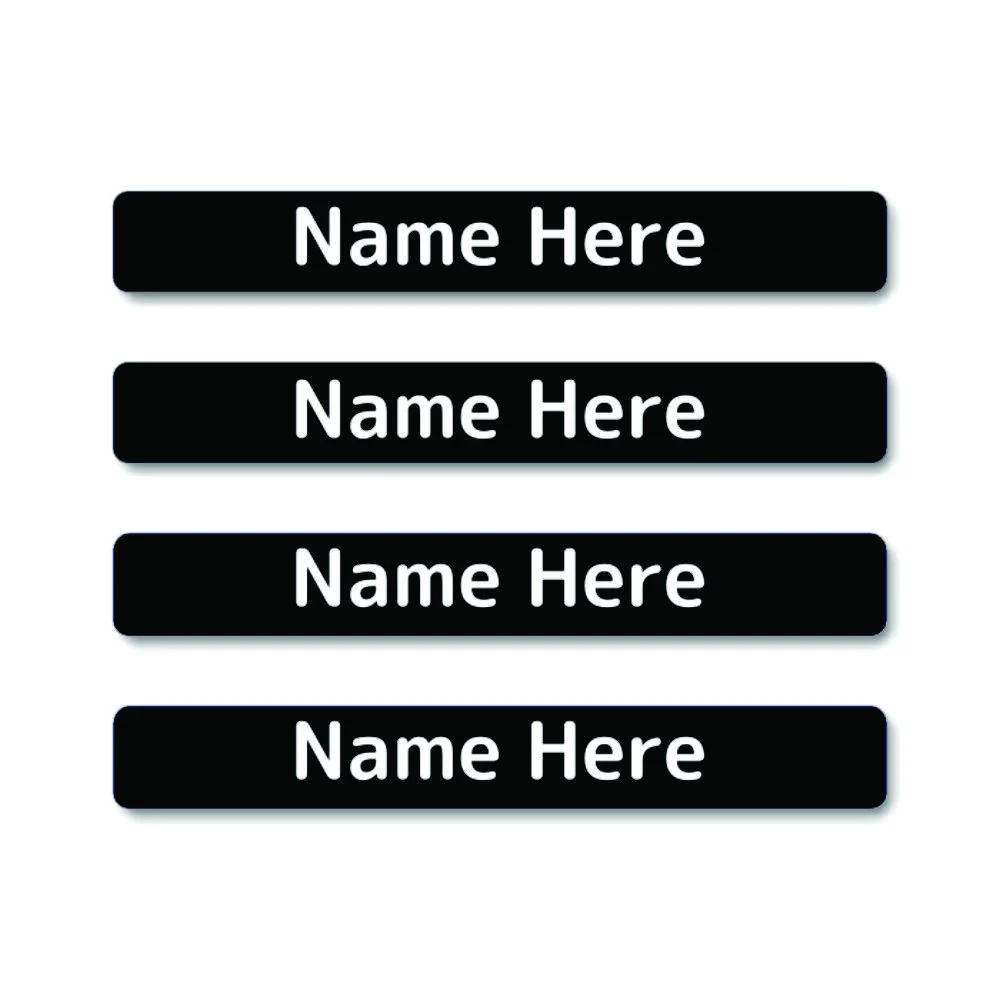 Single Colour Mini Name Labels 40pk