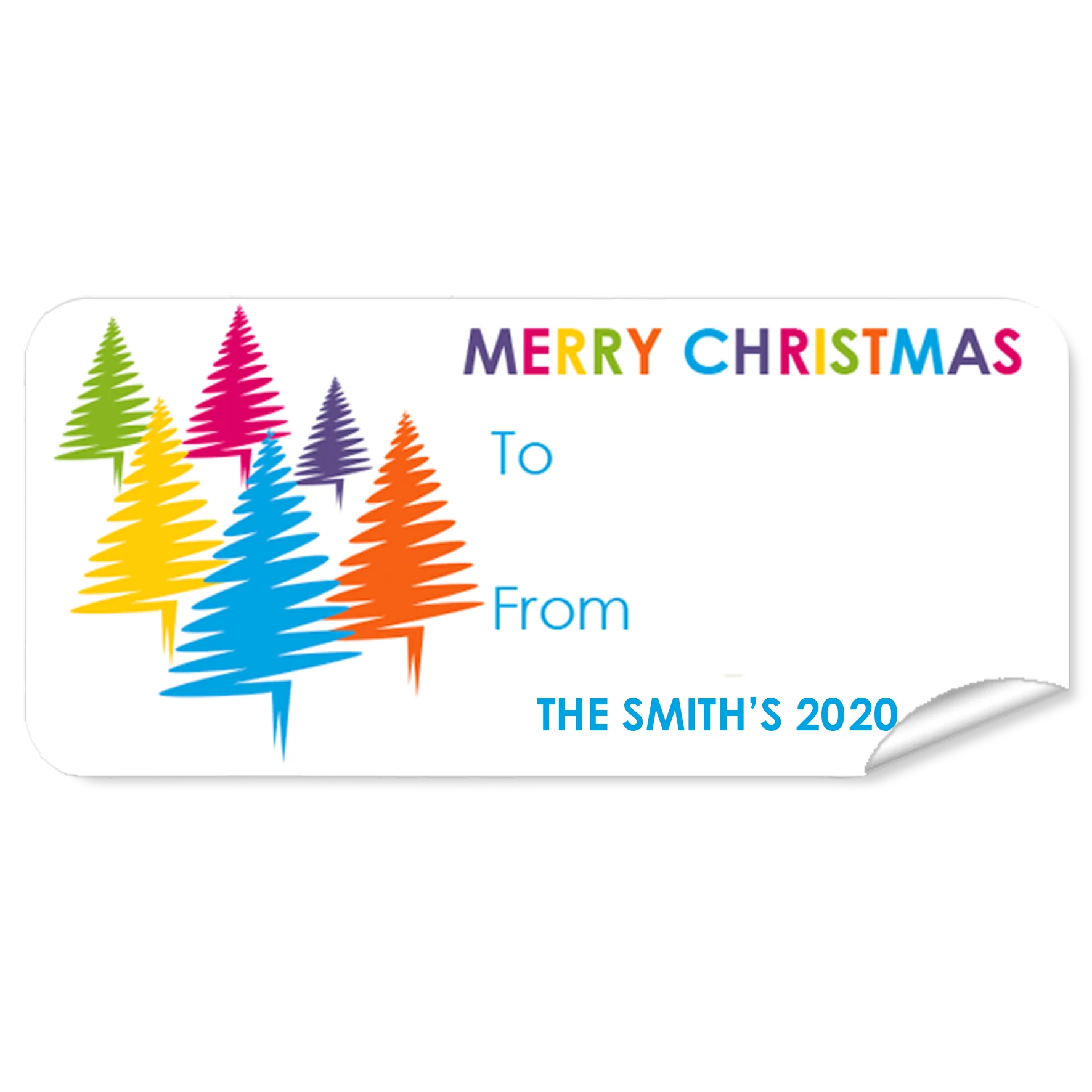 Trees 27pk Labels Christmas